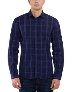  Men's Casual Shirt-blue-M